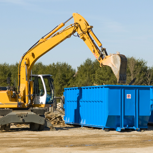 what size residential dumpster rentals are available in Clarinda